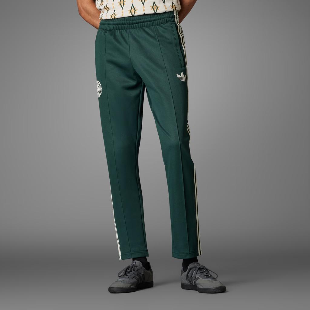 Adidas Оригинальные удобные облегающие трикотажные спортивные брюки мужские низ зеленого цвета IT4124