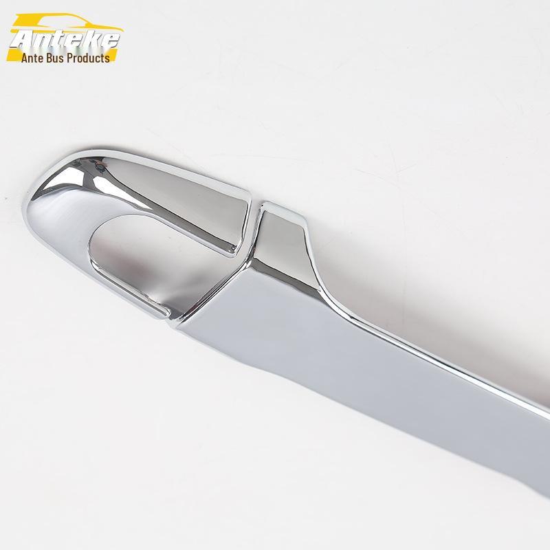 IZOA Car Door Handle Trim: Decorative Armrest & Front Door Bright Strip for 18 Models