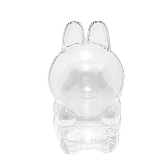 1/2Pcs Clear Figure Display Cases with Keychain High Durability Transparent Portable Dustproof Mini Doll Protective Covers