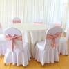 Рождественская наволочка на стул с бантом Новые ленты Эластичный галстук-бабочка Растягивающаяся лента для спинки стула Ленты для свадебной вечеринки Банкета Мероприятия Декор