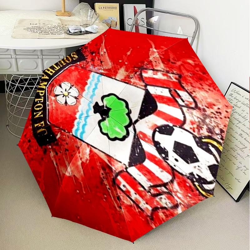 1PC Fc Crest Design Printed Umbrella Folding umbrella, automatic umbrella 8-Frame for Travel, camping Fan gifts Christmas Gifts