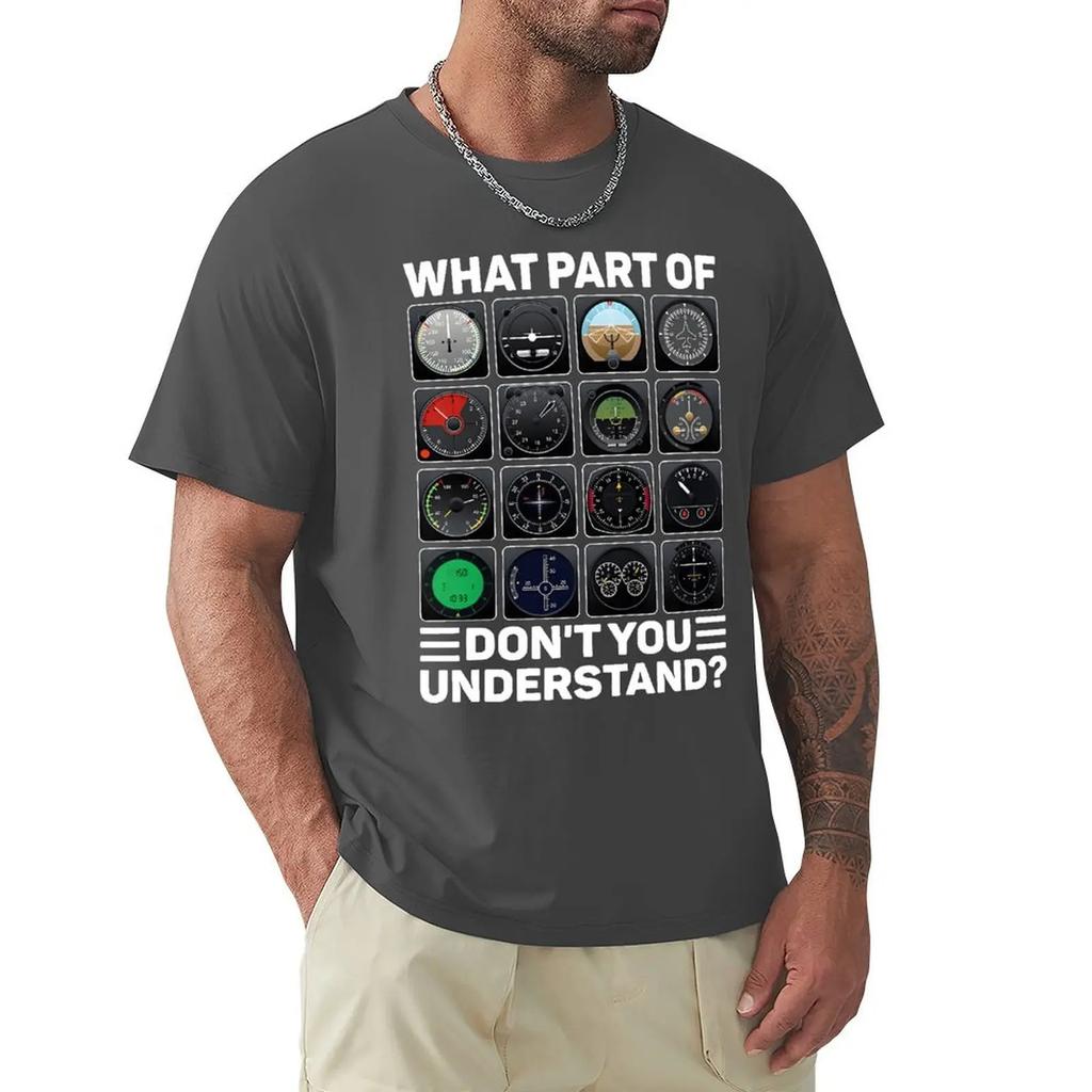 Авиакомпания Самолет Самолет Пилот Инструменты Инструменты Футболки Графический Хлопок Уличная одежда Короткий рукав Подарки на День Рождения Футболка Мужская