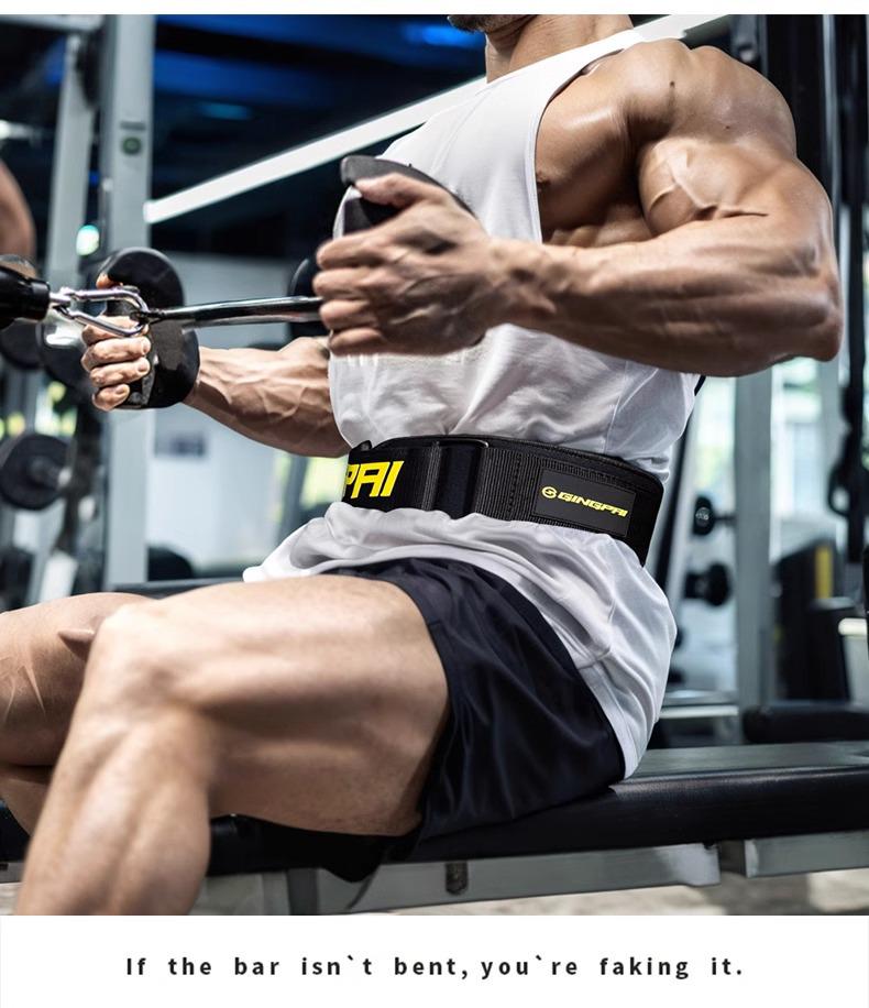 Unisex Weighted Compression Waist Belt for Squat, Deadlift, Powerlifting, Rowing, Bench Press, and Fitness Training