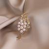 Wheat Ear Pearl Brooch High-end and Elegant Brooch Versatile Overcoat Suit Pin Suit Accessory