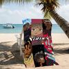 Customizable personalized beach towels Juice WRLD themed designs.Suitable for the beach, yoga, sports;ideal as beach accessories