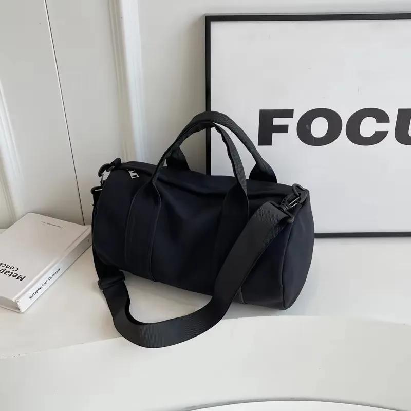 Повседневная сумка на плечо с застежкой-молнией, большая вместимость, универсальная дорожная сумка, однотонная, мягкая, маятниковая, кроссбоди, высокое качество