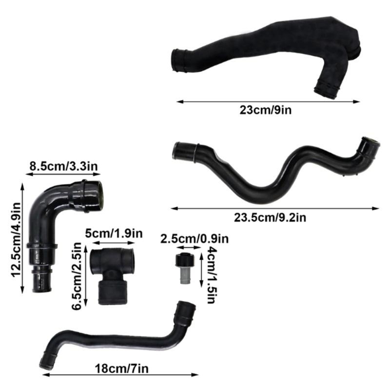 Для B5 1,8 T Golf4 MK4 MK5 Вентиляционные клапаны картера Шланг маслоотделитель Полный комплект 035103245G 06A103221AH 06A103213F