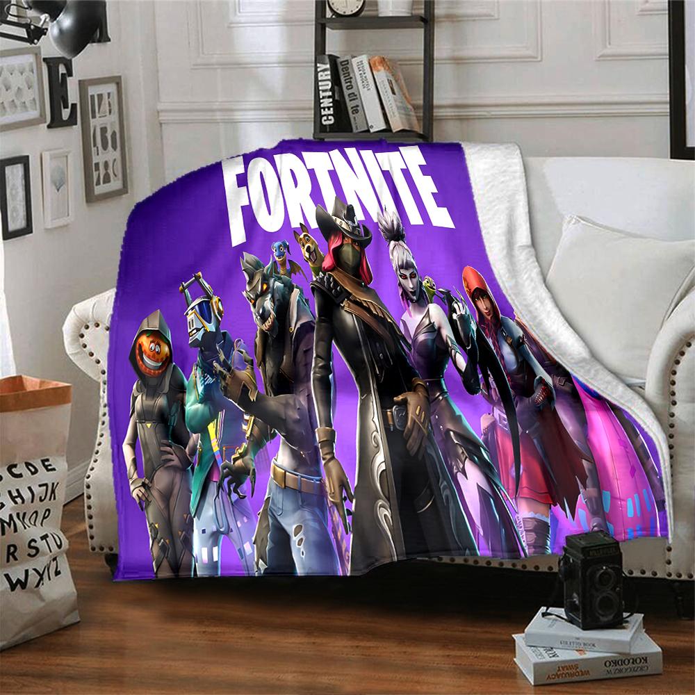 Fortnite Characters Showcase Blanket Soft Throw Blanket For Home Bedroom Bed Sofa Travel Office Solid Christmas Blanket