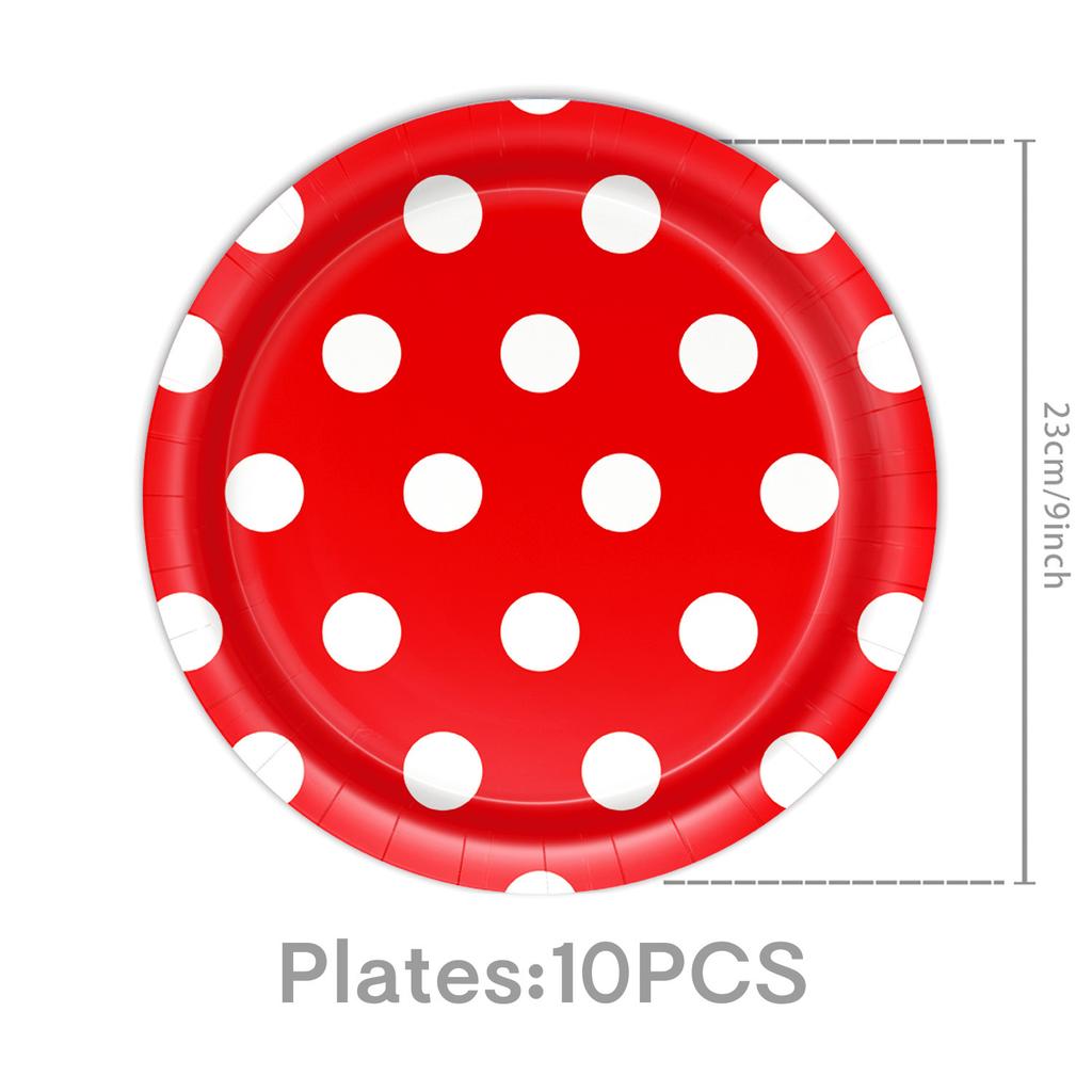 Принадлежности для вечеринки в стиле Микки Мауса Украшения на день рождения Оформление вечеринки Реквизит Бумажные тарелки Бумажные стаканчики Скатерти Бумажные полотенца