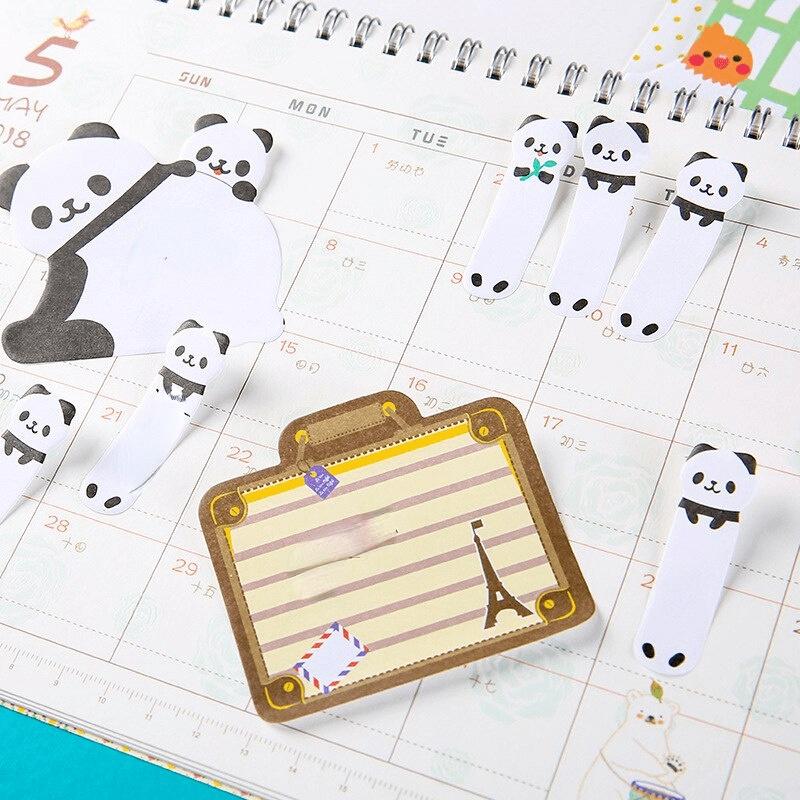 1 Pieces Lovely Animal Cat Panda Tower Sticky Notes Memo Pad Paper School Supplies Planner Stickers Stationery