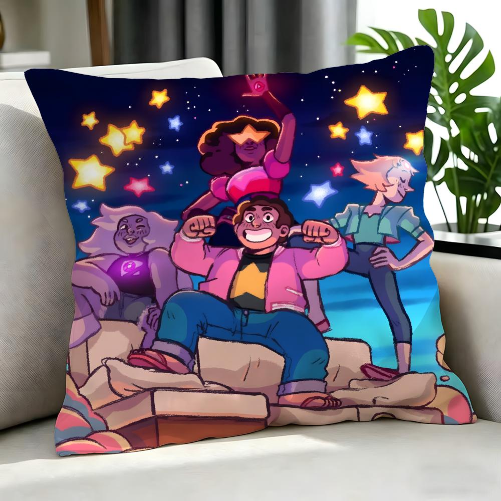 Cartoon Steven Universe Future Cushion Cover Cushion Cover Set 4Pcs 50X50 45X45 40X40 Pillowcase Decorative Sofa Home Decor