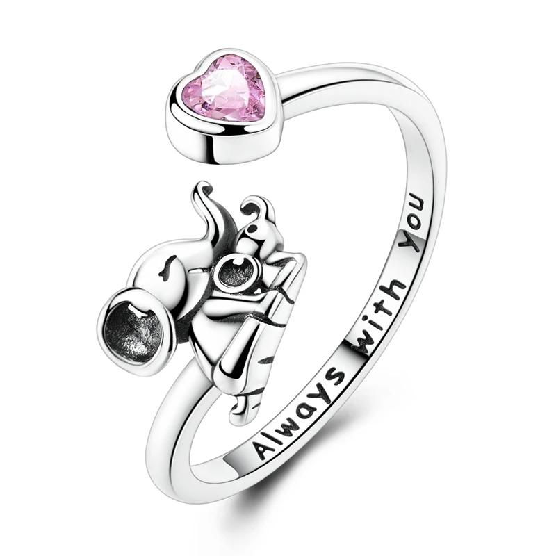 Adjustable Rings 925 Sterling Silver Shell Pearl Clover Feather Open Rings for Women Female Original Engagement Jewelry