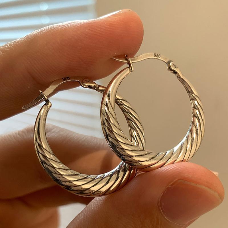 foxanry Предотвратить аллергию, намоточные серьги для женщин, пары, корейские милые классические ювелирные аксессуары, подарки