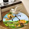 Bee themed Chair Mat   Round Carpet for Home Decor, Office Use, Gift Idea   Suitable for Bedrooms, Living Roomss0290b