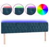 LED Headboard Dark Blue 180x7x78 88 cm Velvet