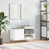 VidaXL Record Cabinet White 85x38x48 Cm Engineered Wood 831700