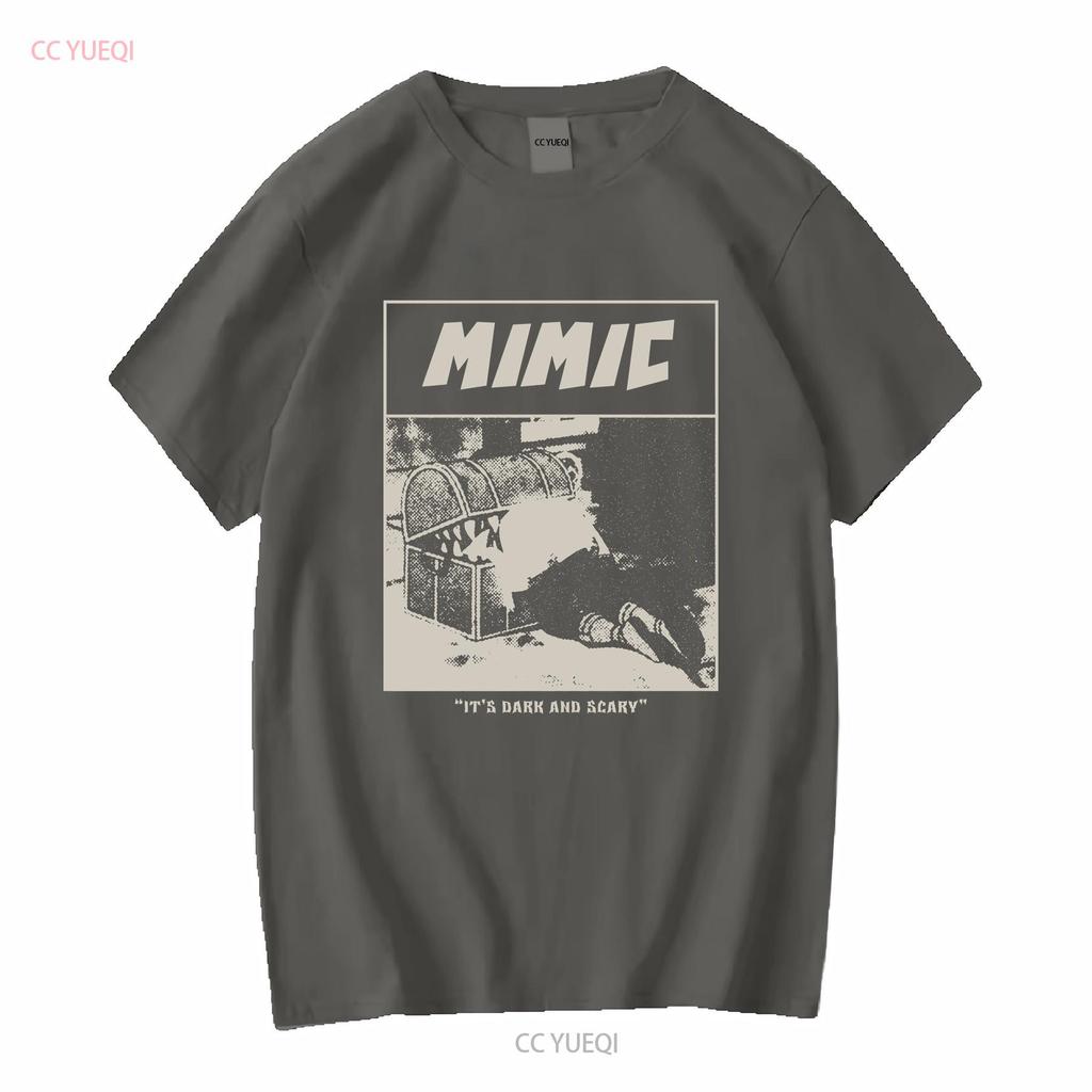 Men T Shirt Mimic Frieren Novelty Pure Cotton vintage Washed Versatile designer clothes homme Unisex Casual streetwear