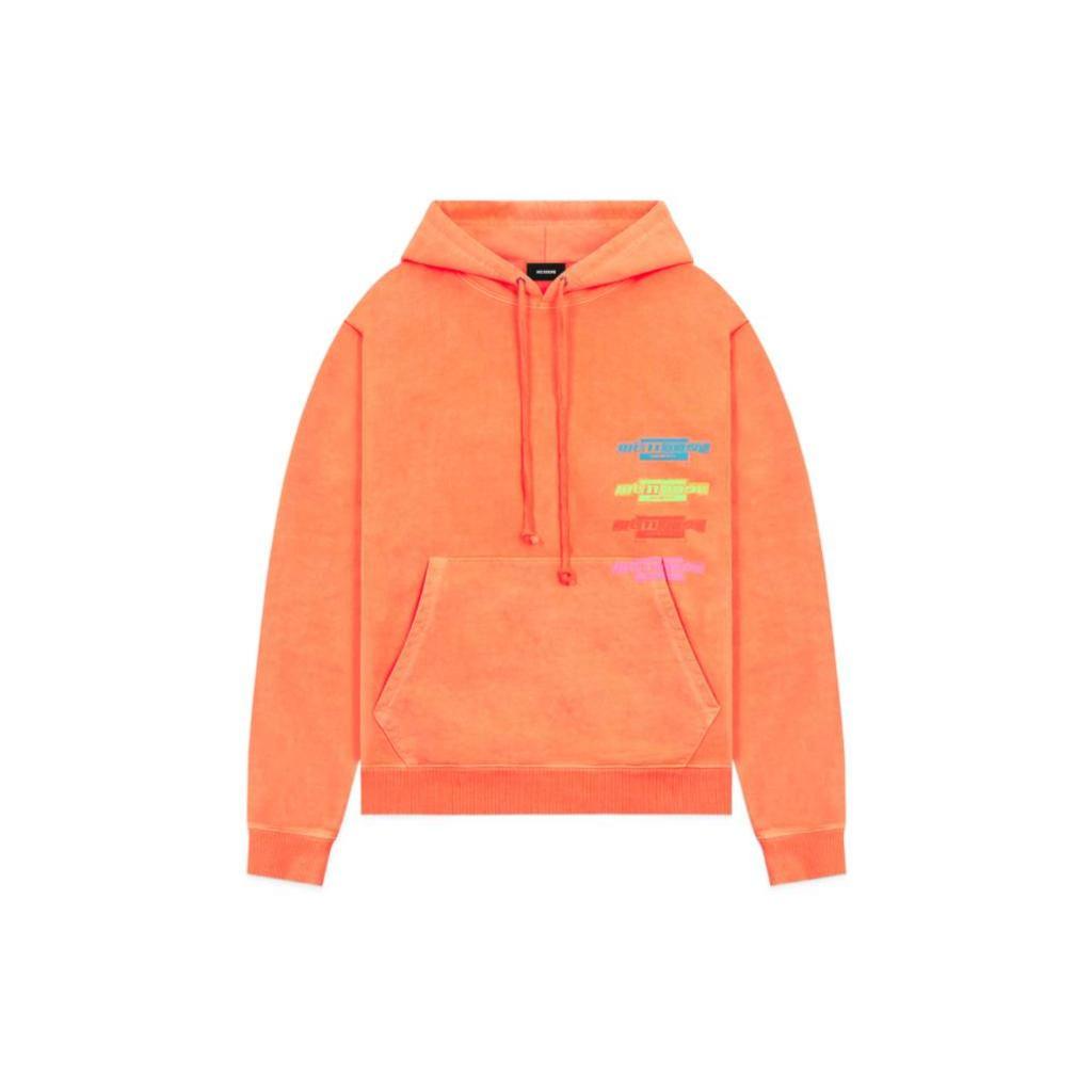 WE11DONE Sweatshirts Unisex Orange Hooded Moderate Regular WD-TH1-21-502-U-NO