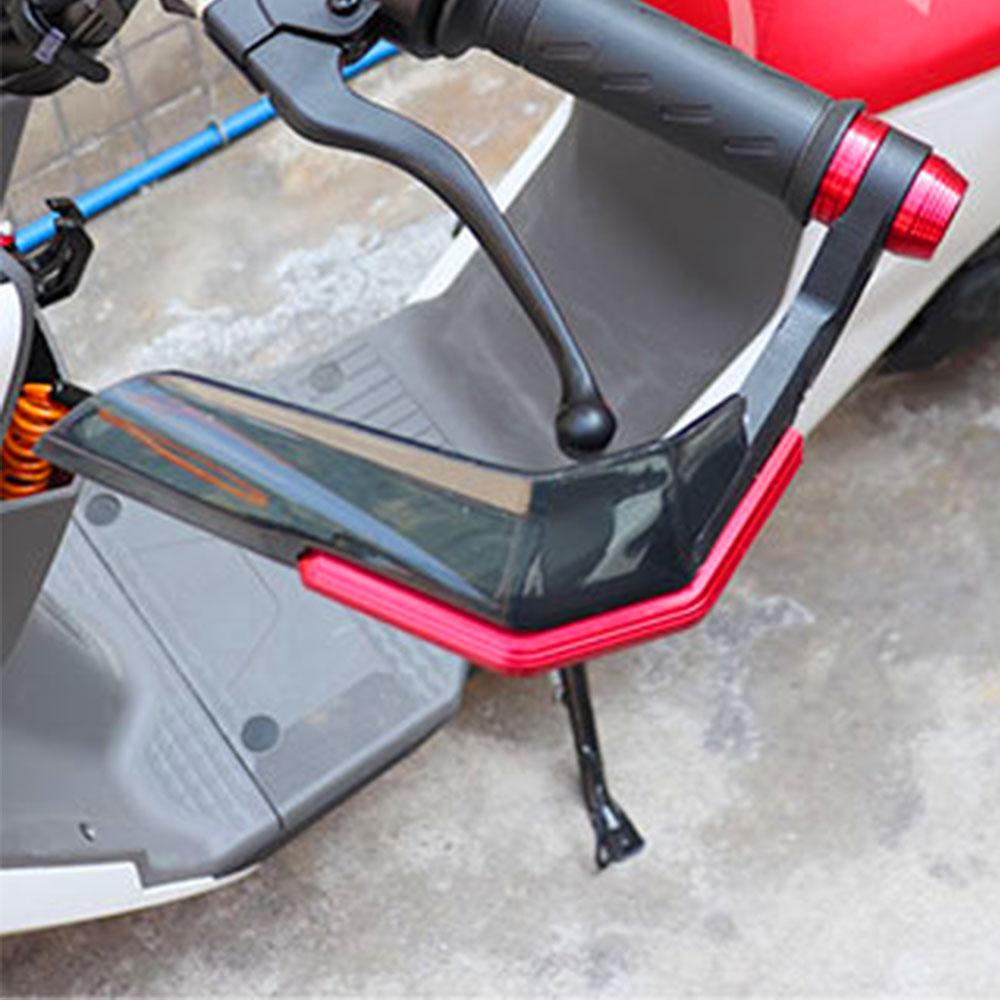 Aluminum Alloy ABS Falling Protector for Motorcycle Scooter Mountain E-Bike Handguards Motorcycle Hands Guards Windproof Handlebar End Install