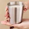 201Stainless Steel Cold Water Drinks Stackable Cup Double-Wall Beer Anti-Scalding Anti-Fall Cups Milk Mugsfor Kitchen Drinkware