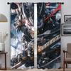 Ghost Warrior Anti-mosquito Curtains for Living Room Partition Shades Halloween Decoration Tulle for Bedroom Blackout Curtain
