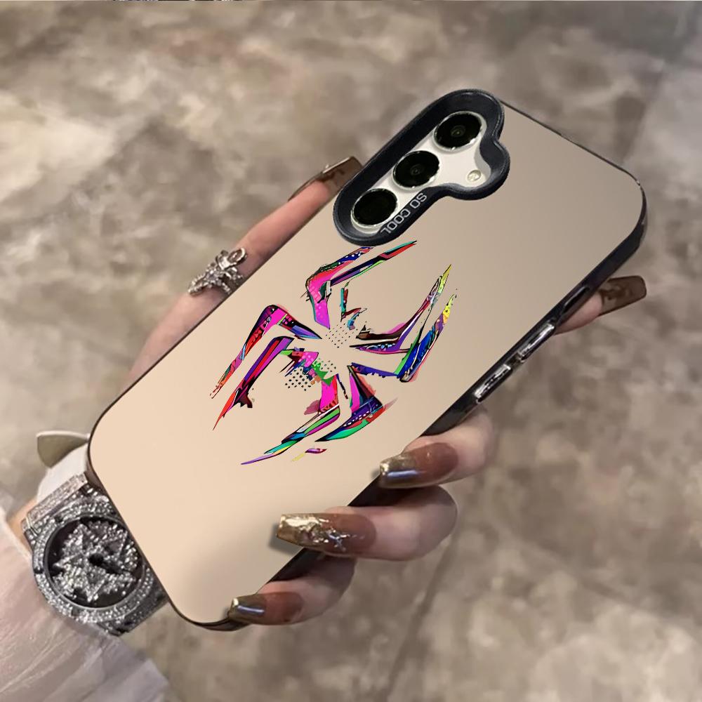 Black Spider Cartoon Cool Phone Case For Samsung Galaxy S26 Ultra S25 S24 S23 S22 PLUS FE A56 A55 A54 A53 IMD Shockproof Cover