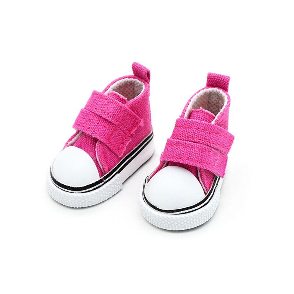 1 Pair DIY Doll Canvas Shoes Mini Doll Sneakers 1/6 Scale Mini Sneakers Blythe Doll Toy