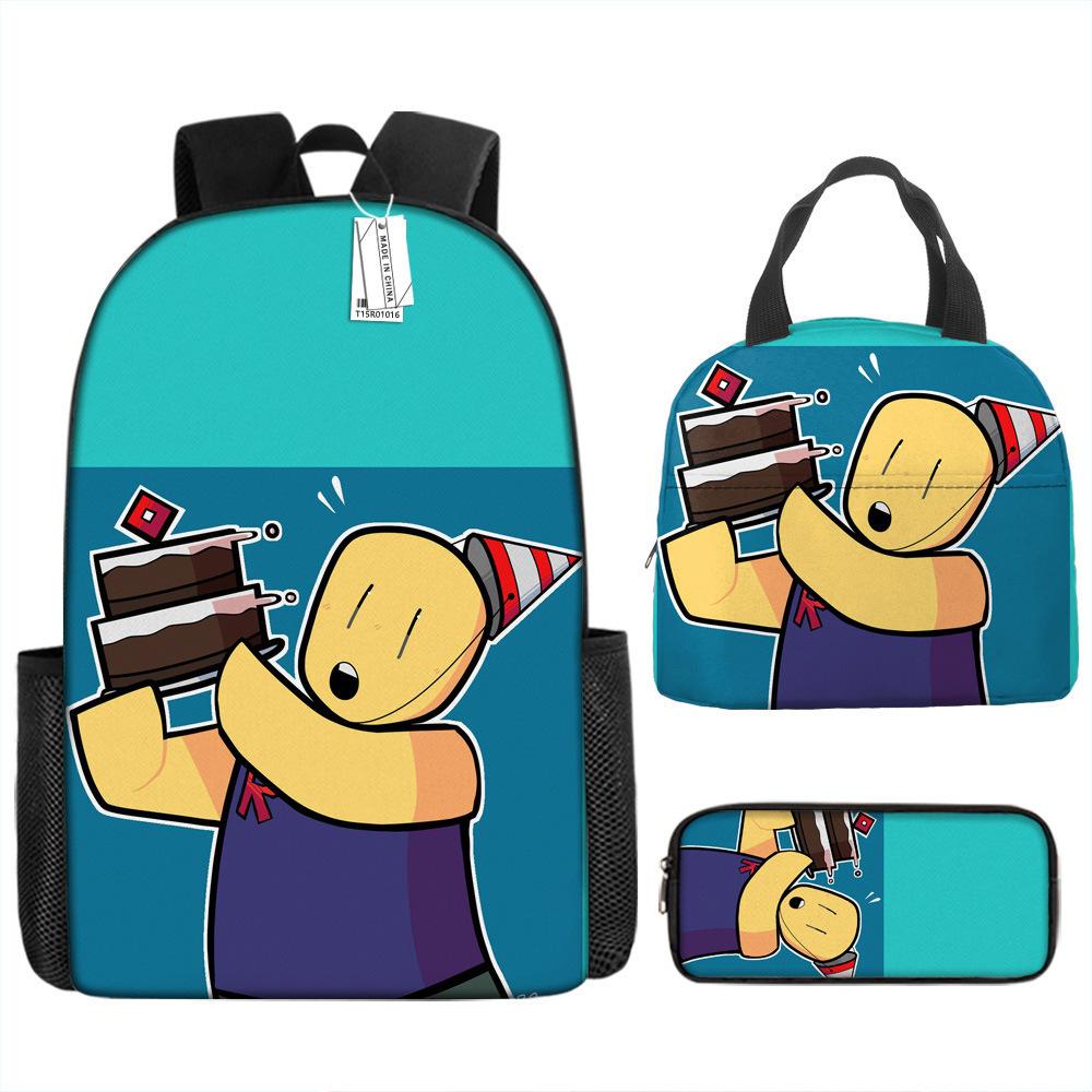 Roblox Virtual World Backpack Set for Kids - School Bag, Crossbody, Pencil Case - Gamer Gift