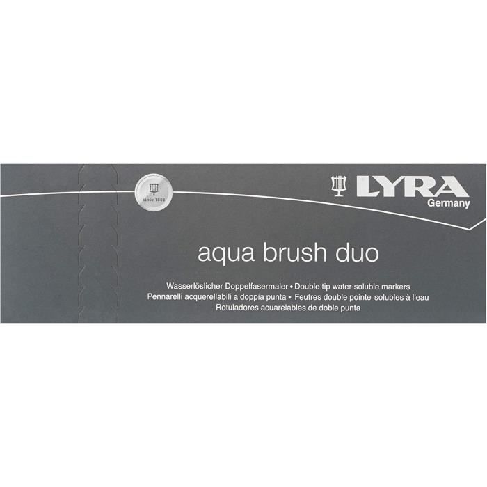 LYRA Aqua Brush Duo Feutre à peindre Noir - 6520099