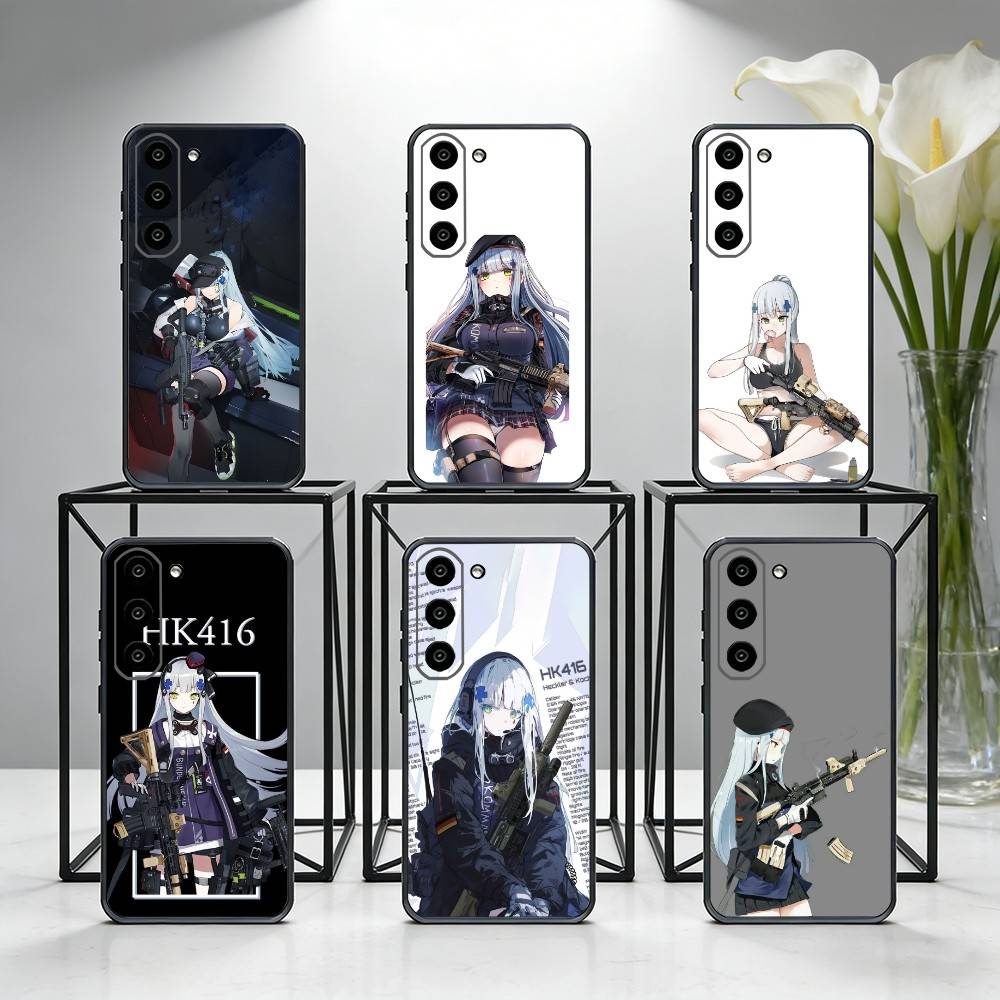 Чехол для телефона Guns HK-416 для Samsung Galaxy A73, A72, A71, A70, A53, A52, A51, Другие, Мягкий черный чехол