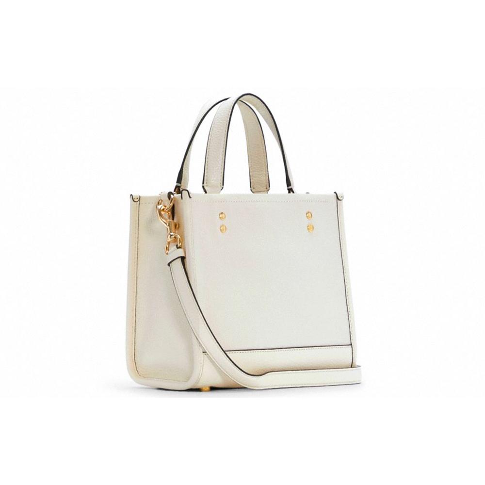 COACH Dempsey Cow Leather Tote Bag , Shopping Bag , Crossbody Bag , Handbag Small Women's White (Unisex) Handbags C5268 IMCHK