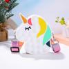 Hot Rianbow Cross Bag Fidget Toys For Children Christmas Gifts Push Its Bubble Stress Relief Sensory Toys Coin Purse Girls