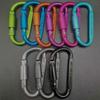 Aluminium Alloy Sports Keychain Multi Colors Climbing Button New D-shape Carabiner  Outdoor Tool