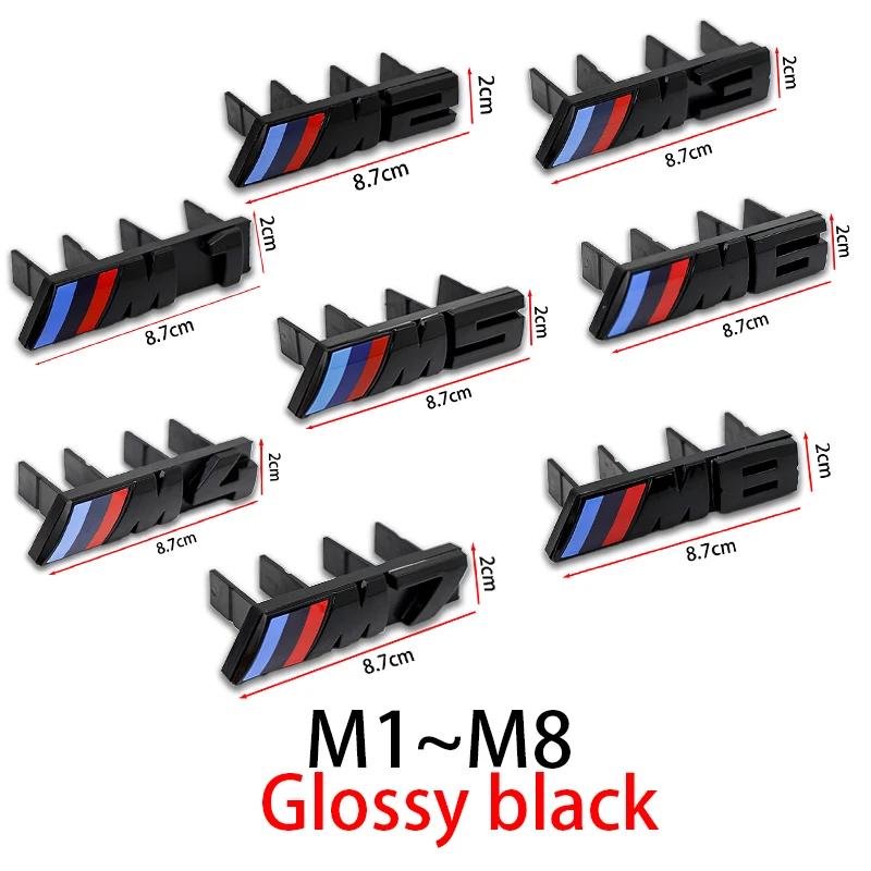 BVYD9 3D ABS Car Front Grille Emblem Sticker, BMW M Series Badge Decal for E46 E36 E34 F10 E90 M1 M2 M3 M4 M5 M6 M7 M8, Automotive Ext