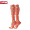 1 Pair Cute Cat Compression Socks Knee High 20-30 Mmhg Fit Medical Edema Diabetes Varicose Veins Running Sports Socks
