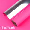 15Pcs/Pack Streamer Mirror Paper Flower Wrapping Paper Valentine's Day Bouquet Wrapping Flower Paper Material Birthdays Gift Wrap Any Occasion Decor