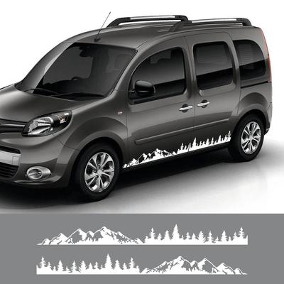 Автомобильные наклейки для Renault Kangoo 1 2 3 4x4 MK1 MK2 MK3 Фургон Горное Дерево Графика Виниловые Декоративные Наклейки Аксессуары для Тюнинга Авто