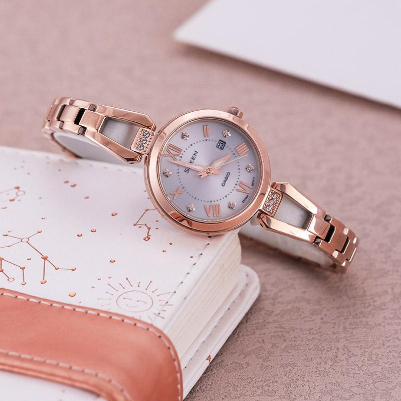 Casio Женские часы SHEEN Серебристые SHS-4526CG-4AUPR