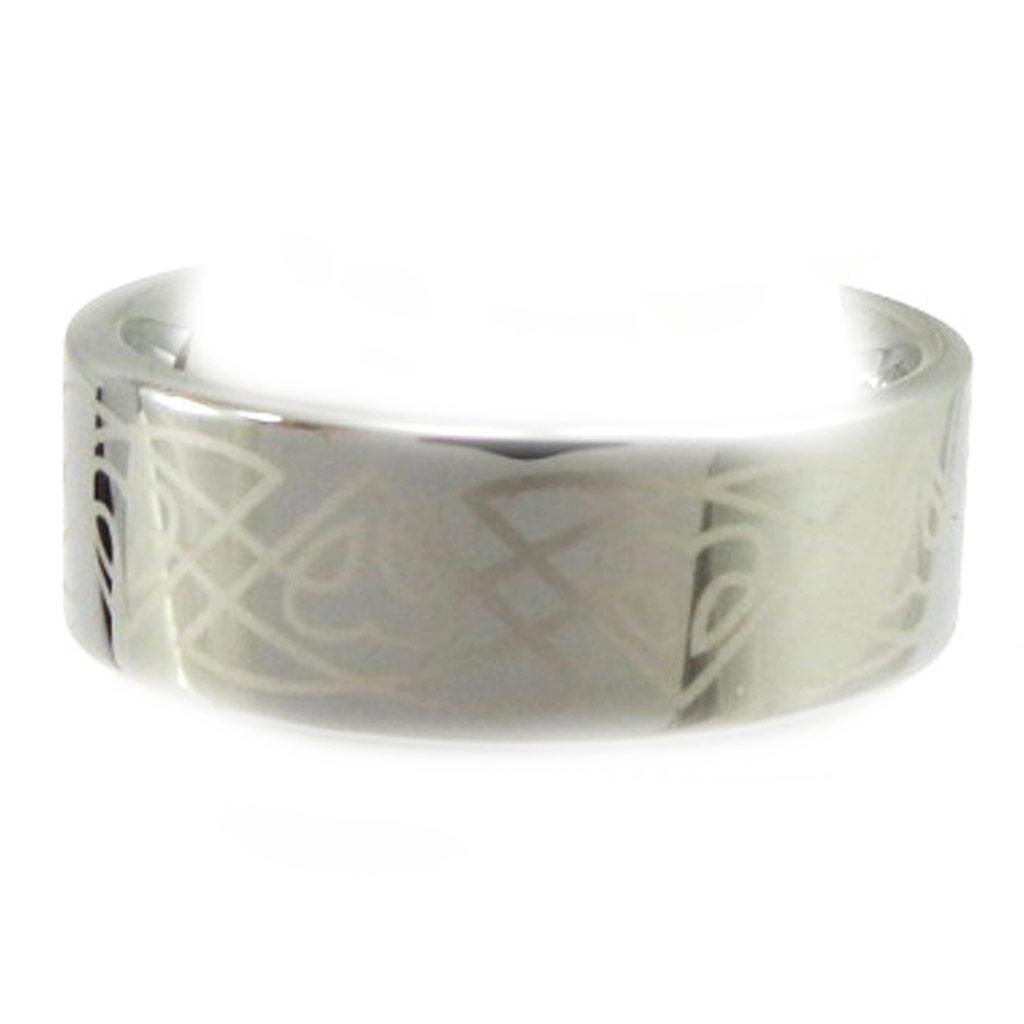 Металлическое серое кольцо из вольфрама 'High Tech'