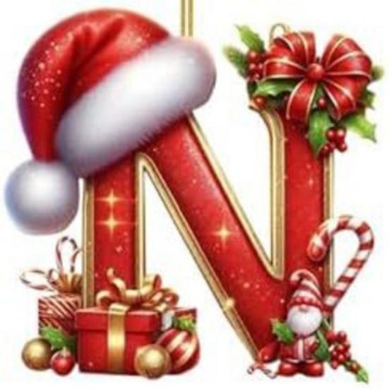 Красные инициалы Рождественские украшения 2D акриловые персонализированные гномы монограммный кулон с шапкой Санты 26 букв украшение для подвешивания на рождественскую елку