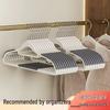 Double-Slot Non-Slip Plastic Hanger with Shoulder Support for Clothes Drying