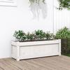 VidaXL Planter White 90x31x31 Cm Solid Pine Wood 837451
