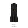 Kaslead New Arrival Women's Fashion Style Fashion V Neck Sleeveless Band Belt Shirt Dress 67047112