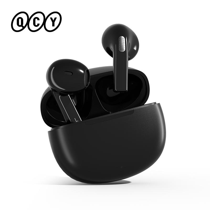 Qcy T20 Беспроводные наушники Bluetooth 5.3 Наушники-вкладыши 68 мс с низкой задержкой 13-мм драйвер HIFI-наушники 4 микрофона + ENC HD-вызов Полувкладыш-наушник