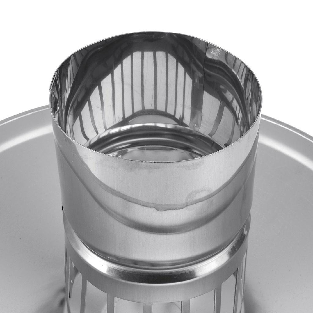 6-дюймовый колпак для дымоходной трубы, серебристый, прочный, для вытяжных труб, кровельных дымоходов