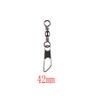 50pcs Lot High Quality Durable Barrel Swivel Fishing Connector Hanging Snap Stainless Steel