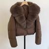 Women's Short Winter Imitation Fox Fur Collar Down Jacket Women's Coat