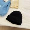 * Light board can be customized * Solid color thick wool hat knitted hat loose warm cold hat autumn and winter simple dome hat