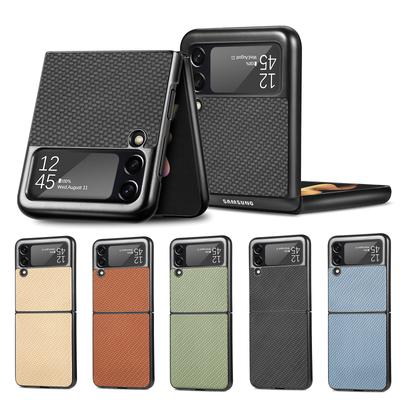 Роскошный тонкий чехол из углеродного волокна для Samsung Galaxy Z Flip 3 4 5g Flip3 Flip4, защитный чехол для телефона, чехол для Samsung Z Flip 4