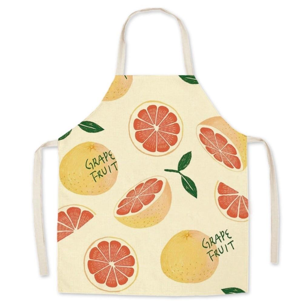 Strawberry Peach Children Apron Fruit Pattern Household Apron New Halter Neck Apron Home Use